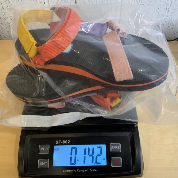 Time and Tru velcro strapped multi-color woman's sandal size 7 - Picture 9 of 10